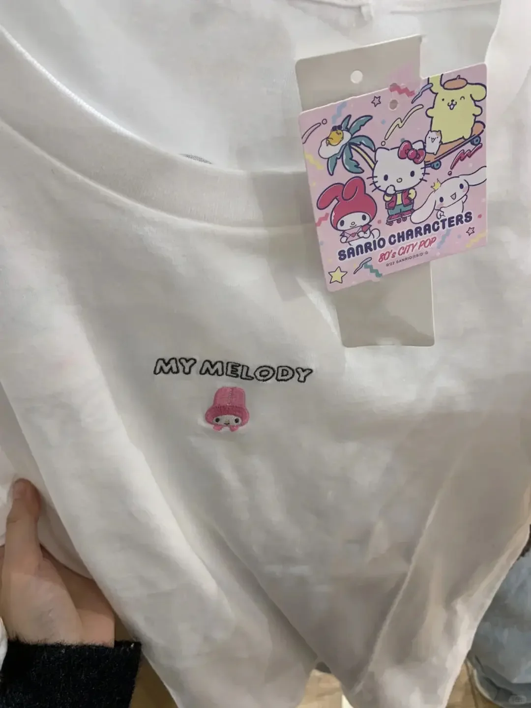 Женский Свободный Топ Sanrio My Melody из чистого хлопка, с длинным рукавом, Y2K
Женский Свободный Топ Sanrio My Melody из чистого хлопка, с длинным рукавом, Y2K