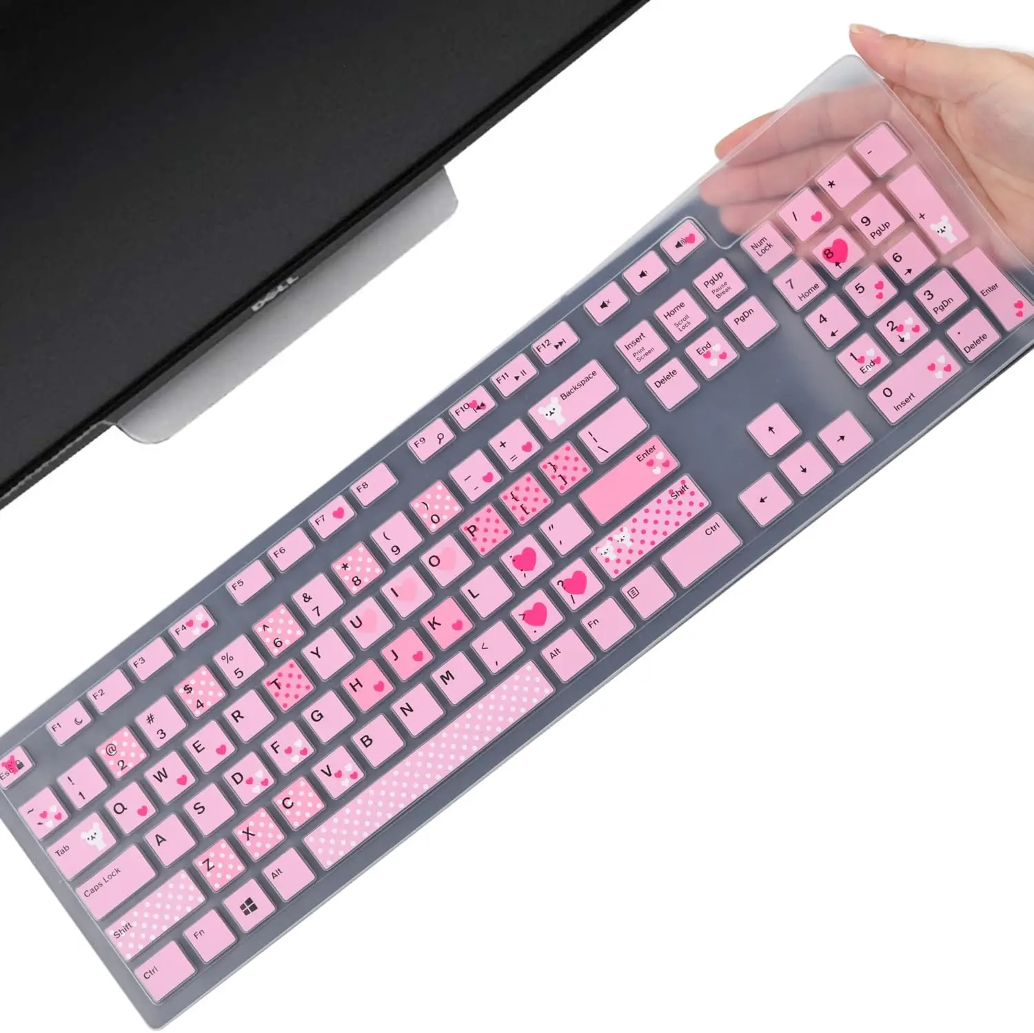 Universal Keyboard Cover Skin for Dell Wired Wireless Keyboards Compatible Inspiron Optiplex Desktops Waterproof
Universal Keyboard Cover Skin for Dell Wired Wireless Keyboards Compatible Inspiron Optiplex Desktops Waterproof