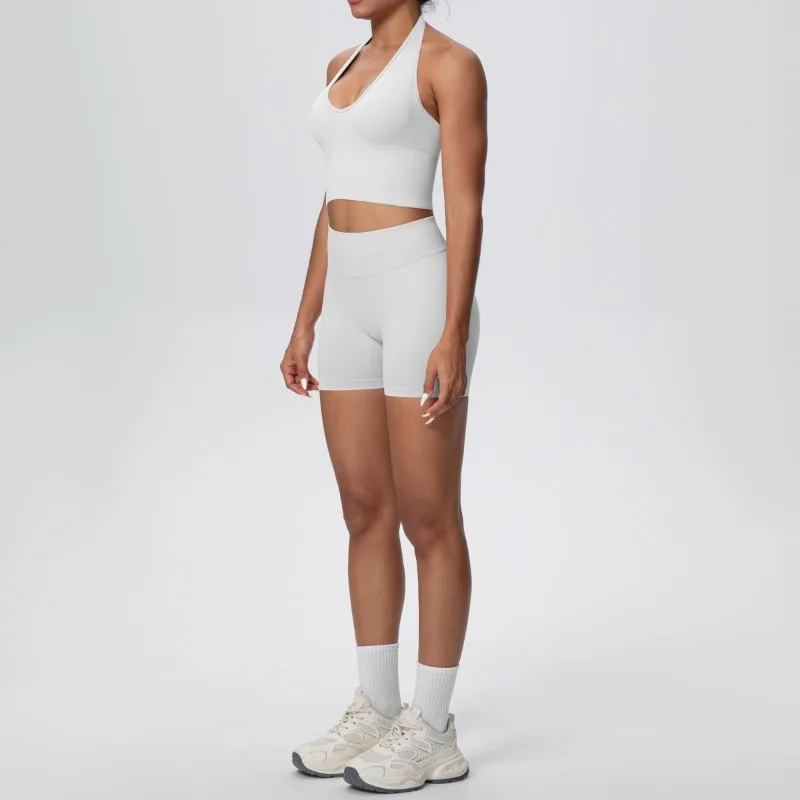 Женский бесшовный комплект для йоги, красивая спина, дышащий и облегающий спортивный комплект с подвеской на шее, спортивный костюм для отдыха на открытом воздухе, бега, фитнеса
Женский бесшовный комплект для йоги, красивая спина, дышащий и облегающий спортивный комплект с подвеской на шее, спортивный костюм для отдыха на открытом воздухе, бега, фитнеса