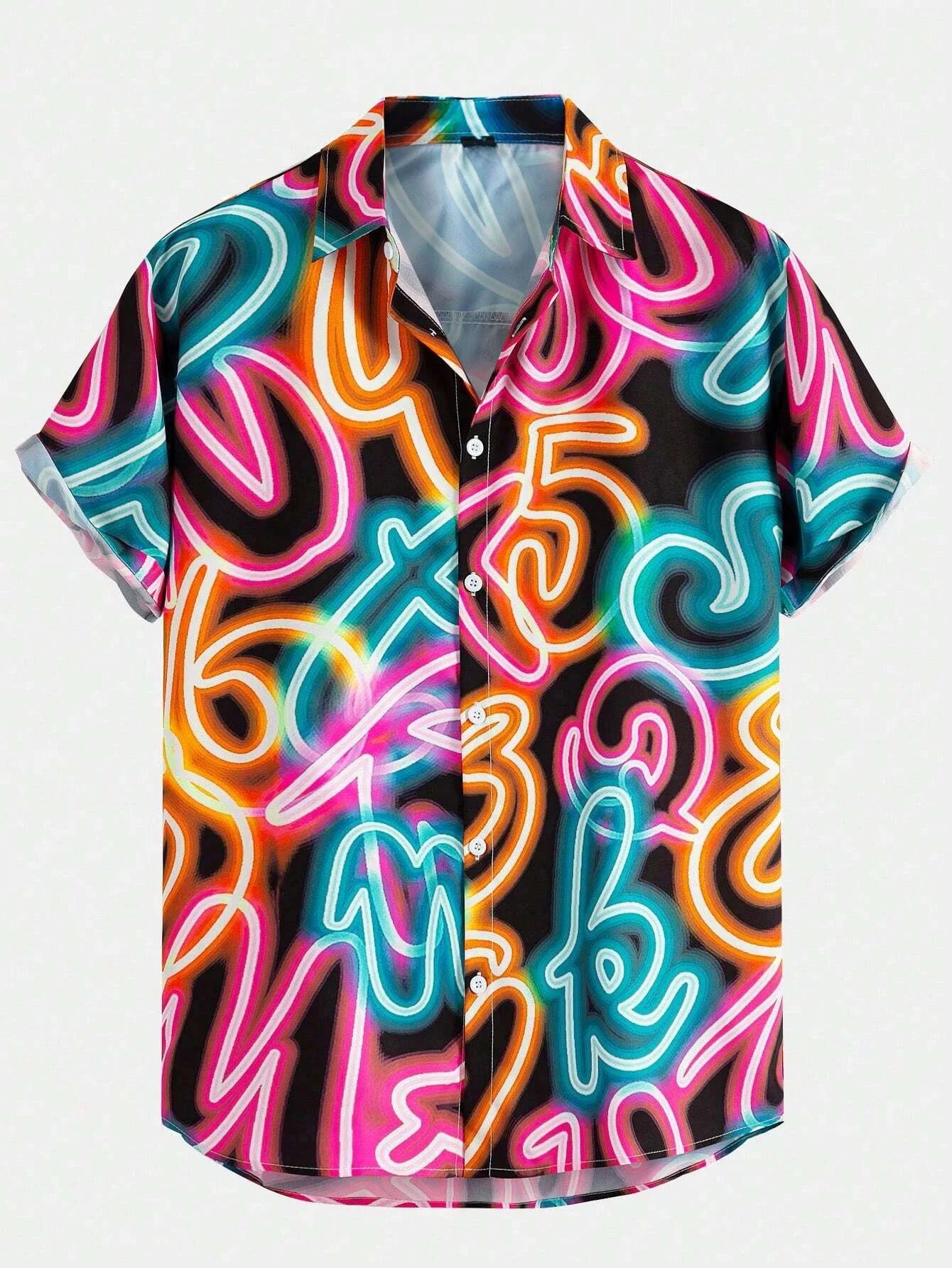 Men's and Women's Irregular Pattern Printed Shirt Casual Design Short Sleeved Shirt Fashionable Button Hawaiian Shirt Unisex
Men's and Women's Irregular Pattern Printed Shirt Casual Design Short Sleeved Shirt Fashionable Button Hawaiian Shirt Unisex