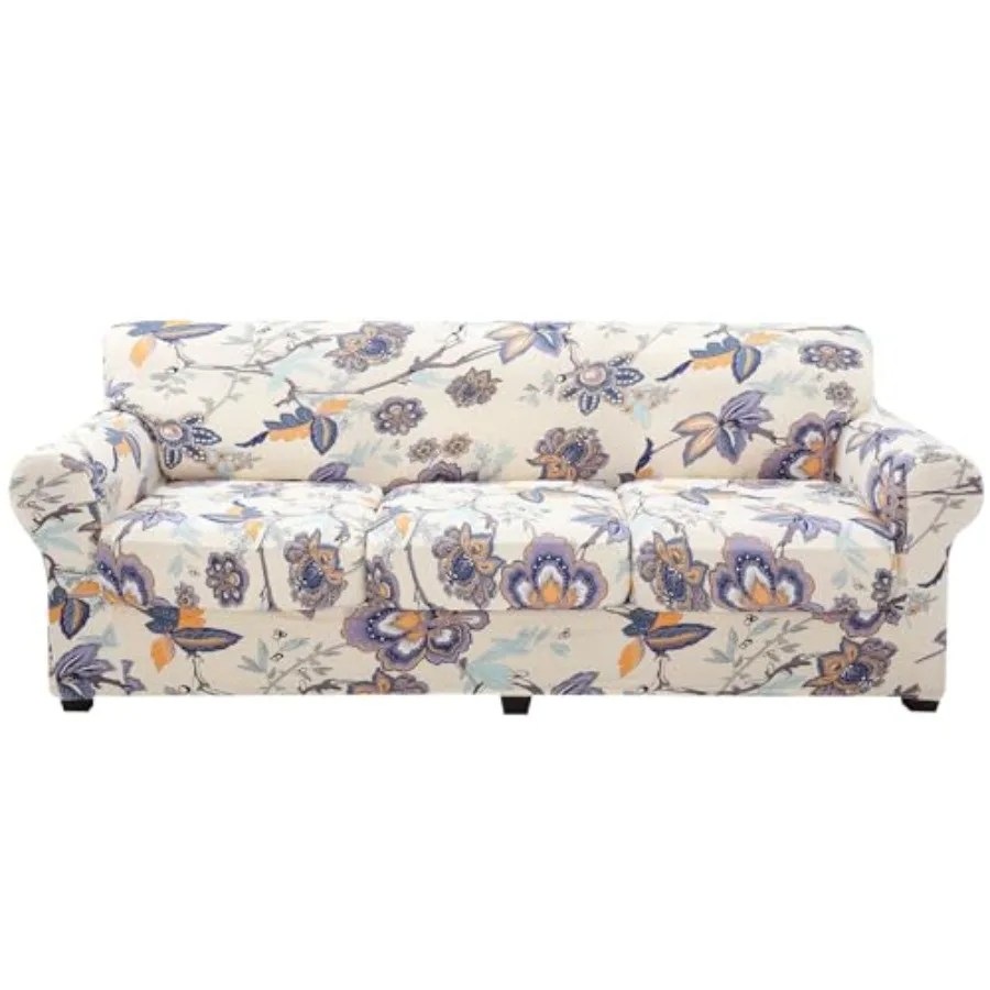 Couch Cover Floral Pattern Stretch Printed 4 Pieces Sofa Slipcovers for 3 Separate Cushion Couch Washable Furniture Protector f
Couch Cover Floral Pattern Stretch Printed 4 Pieces Sofa Slipcovers for 3 Separate Cushion Couch Washable Furniture Protector f
