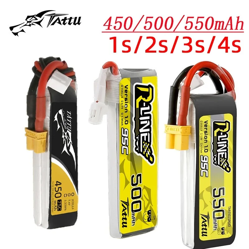 3 шт. Новый TATTU 450/500/550 мАч 75/95C 3,7/3,8/7,4/11,1/14,8 в литий-полимерный аккумулятор для радиоуправляемого вертолета квадрокоптера FPV гоночного дрона запчасти
3 шт. Новый TATTU 450/500/550 мАч 75/95C 3,7/3,8/7,4/11,1/14,8 в литий-полимерный аккумулятор для радиоуправляемого вертолета квадрокоптера FPV гоночного дрона запчасти