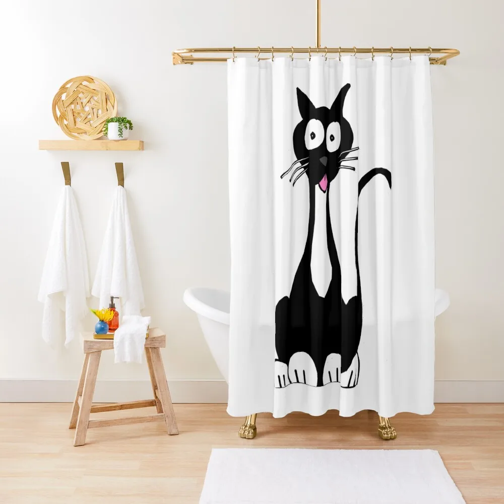 Black and White Cat Shower Curtain Modern Accessory Bathrooms Shower Set For Bathroom Funny Shower Curtain
Black and White Cat Shower Curtain Modern Accessory Bathrooms Shower Set For Bathroom Funny Shower Curtain