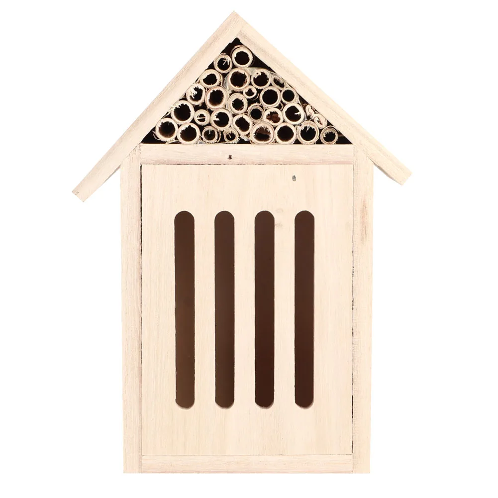 Garden Outdoor Wooden Insect Bee House - Natural Candlenut Wood Bug Shelter Nesting Box, Eco-Friendly Decoration for Garden
Garden Outdoor Wooden Insect Bee House - Natural Candlenut Wood Bug Shelter Nesting Box, Eco-Friendly Decoration for Garden