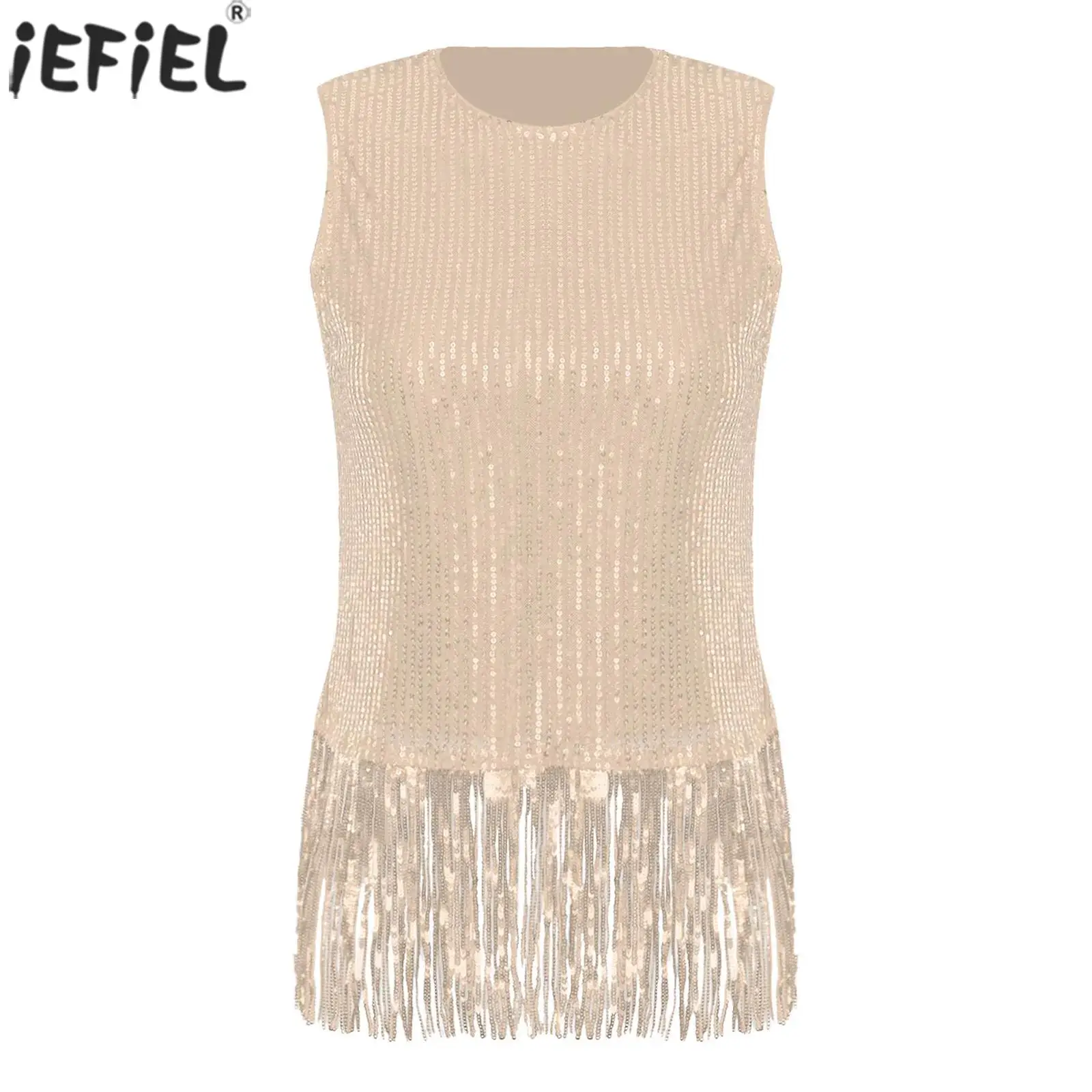 Women's Vintage Tassel Shiny Top Fringe Disco Jazz Cha-cha Latin Rumba Dance Shirt Vest Crop Top Fashion Party Night Clubwear
Women's Vintage Tassel Shiny Top Fringe Disco Jazz Cha-cha Latin Rumba Dance Shirt Vest Crop Top Fashion Party Night Clubwear
