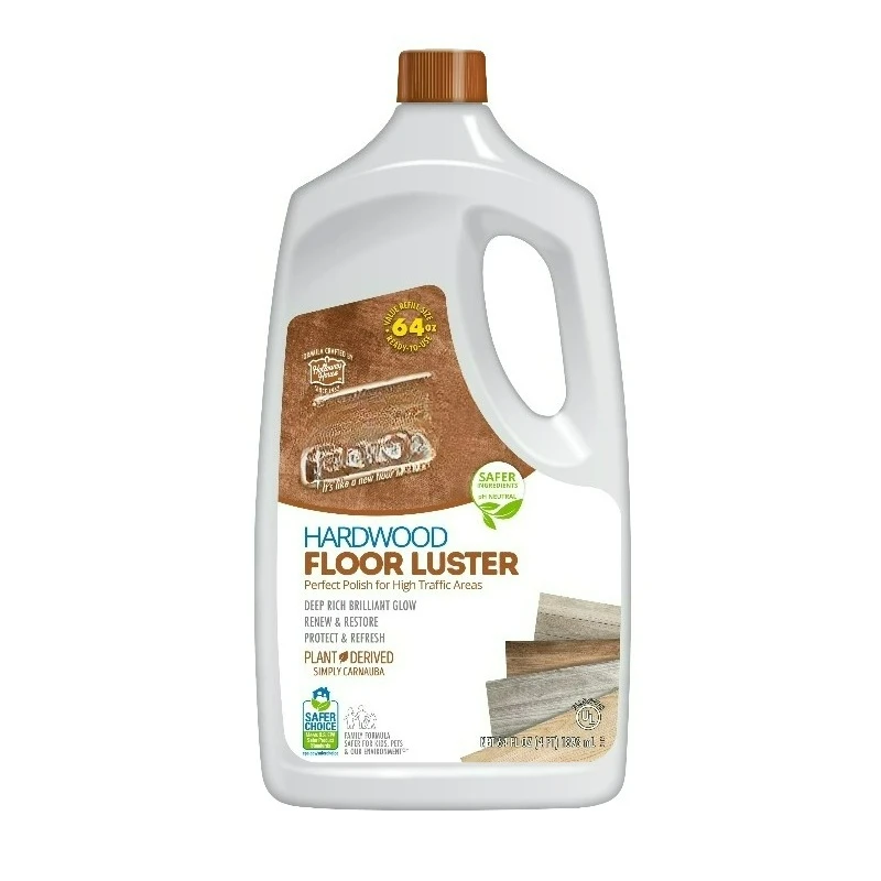 Hardwood Floor Luster, Pfas-Free Formula With Plant-Derived Carnauba Floor Polish 64 fl oz
Hardwood Floor Luster, Pfas-Free Formula With Plant-Derived Carnauba Floor Polish 64 fl oz