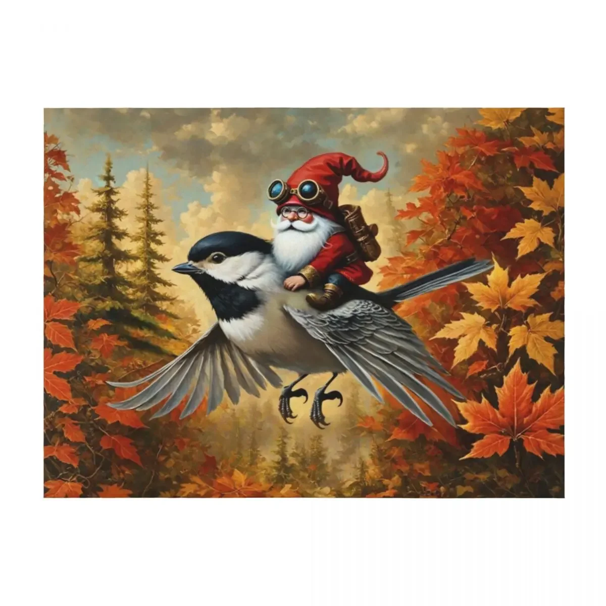 Gnome Rider on a Chickadee Throw Blanket Blankets For Sofas Thins Soft Plaid Warm Blankets
Gnome Rider on a Chickadee Throw Blanket Blankets For Sofas Thins Soft Plaid Warm Blankets