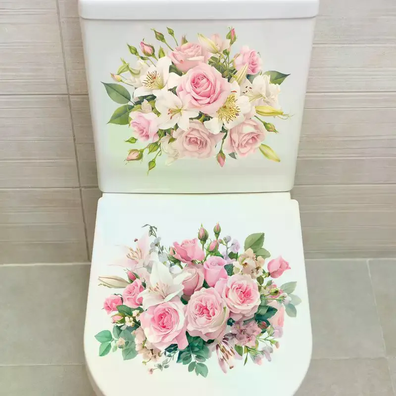 Flower Pattern Toilet Stickers Bathroom Decoration Stickers Decor Self-adhesive Wallpaper Removable PVC Waterproof Sticker
Flower Pattern Toilet Stickers Bathroom Decoration Stickers Decor Self-adhesive Wallpaper Removable PVC Waterproof Sticker