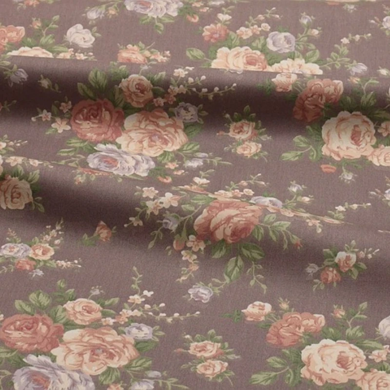 Vintage Rose Flower Printing Twill 100% Cotton Fabric Fashionable Cheongsam Top Skirt Handmade Clothing Sewing Fabric
Vintage Rose Flower Printing Twill 100% Cotton Fabric Fashionable Cheongsam Top Skirt Handmade Clothing Sewing Fabric