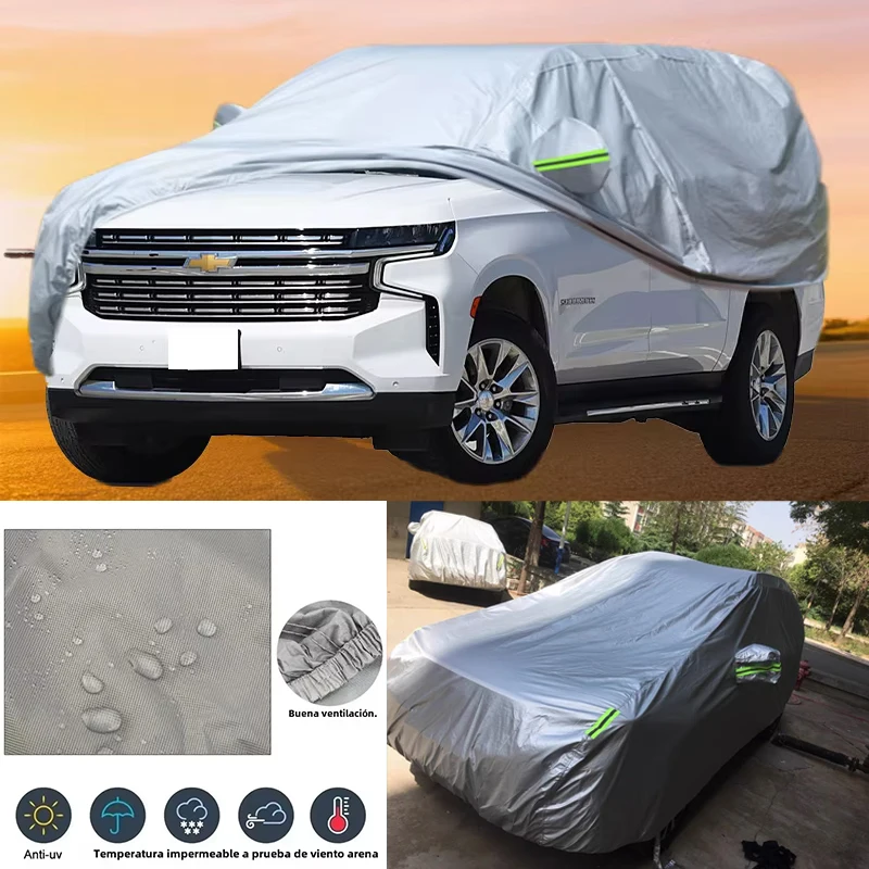 For Chevrolet Suburban Outdoor Protection Full Car Covers Snow Cover Sunshade Waterproof Dustproof Exterior Car Accessories
For Chevrolet Suburban Outdoor Protection Full Car Covers Snow Cover Sunshade Waterproof Dustproof Exterior Car Accessories