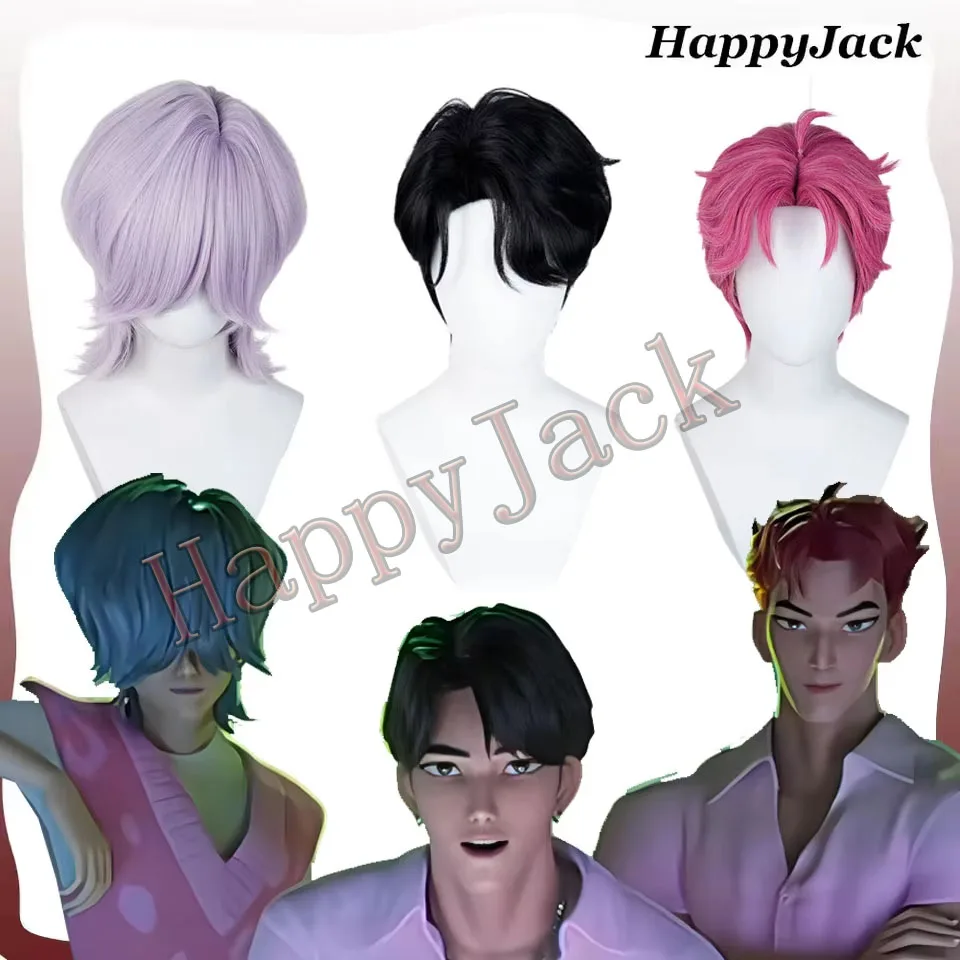 Парик Saja для косплея для мальчиков Mystery/Jinu/Abby/Romance Demon, аниме-охотники, ролевая игра, термостойкие синтетические волосы, головной убор на Хэллоуин 
Парик Saja для косплея для мальчиков Mystery/Jinu/Abby/Romance Demon, аниме-охотники, ролевая игра, термостойкие синтетические волосы, головной убор на Хэллоуин