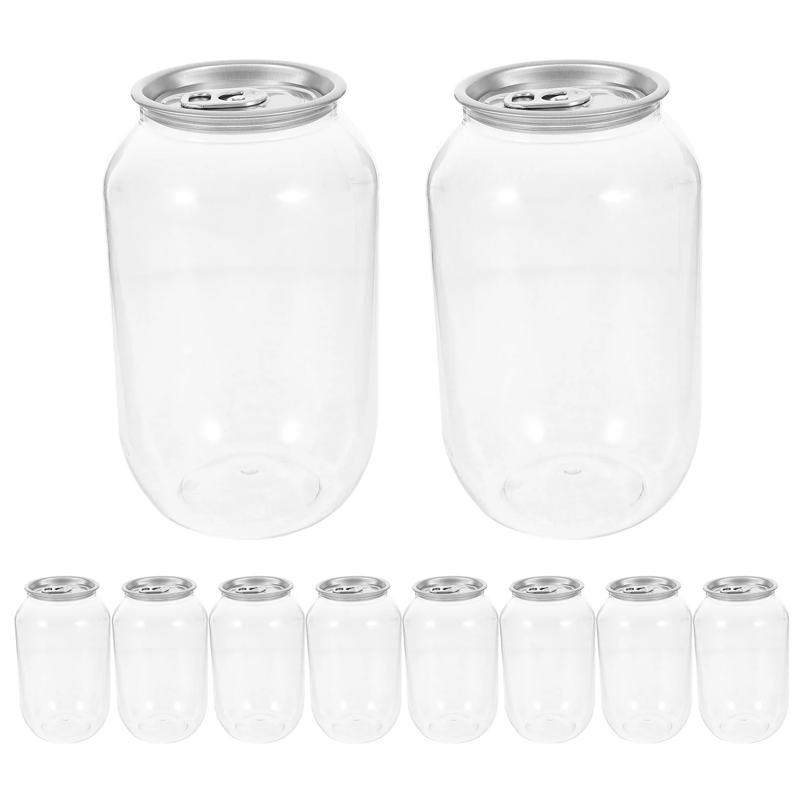 10 Pcs Cans Juice Canning Jar Transparent Beverage Container Bottle Empty Jars Soda Beverages Drink
10 Pcs Cans Juice Canning Jar Transparent Beverage Container Bottle Empty Jars Soda Beverages Drink