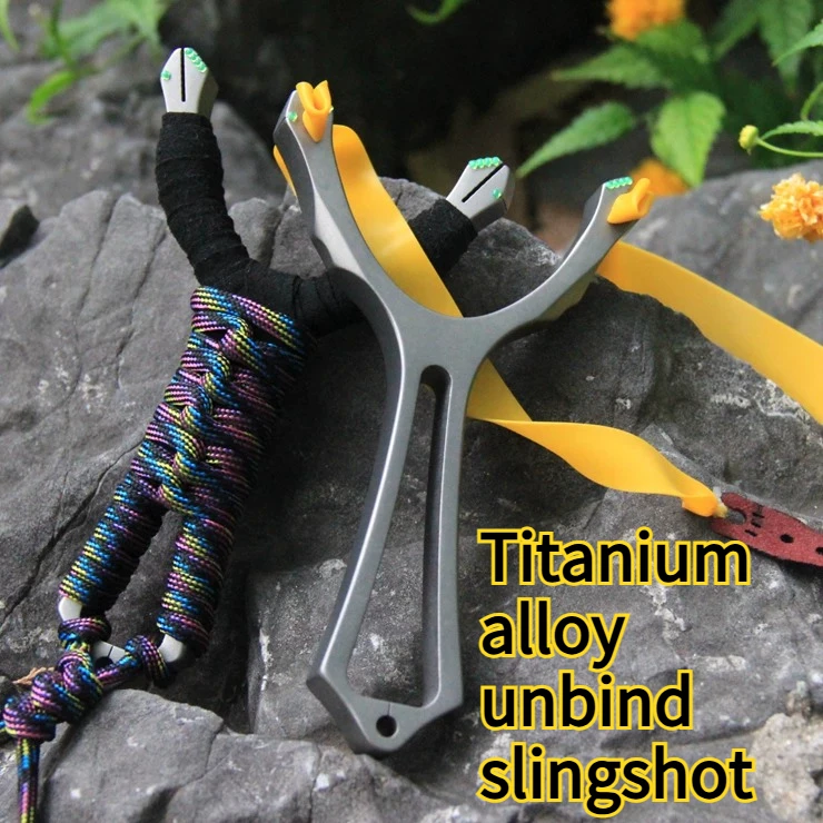 Titanium Alloy Non Binding High-precision Cutting Slingshot for Outdoor Competitive Flat Skin Rapid Fire Slingshot
Titanium Alloy Non Binding High-precision Cutting Slingshot for Outdoor Competitive Flat Skin Rapid Fire Slingshot
