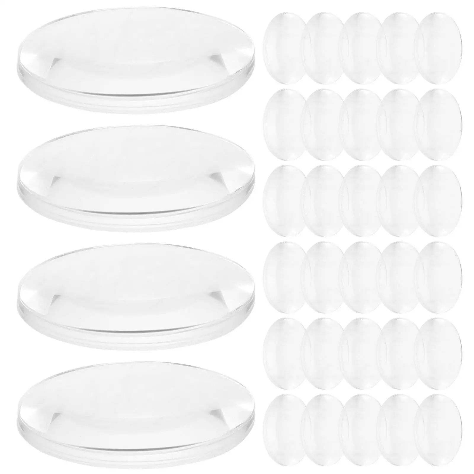 60 Pcs Biconvex Lens 1 Inch Transparent Optical Kit for Experiment Learning Aids Physics Teaching Tools Lens Set
60 Pcs Biconvex Lens 1 Inch Transparent Optical Kit for Experiment Learning Aids Physics Teaching Tools Lens Set