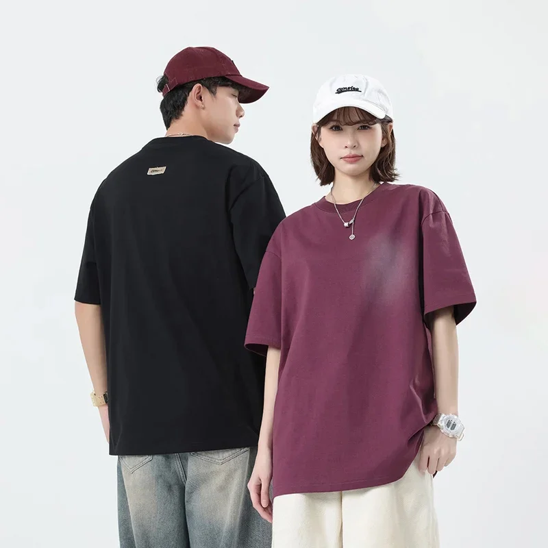 2025 New Summer Heavyweight Cotton T-Shirt American Streetwear Spray Dye Print Couple Matching Unisex Short Sleeve Tee
2025 New Summer Heavyweight Cotton T-Shirt American Streetwear Spray Dye Print Couple Matching Unisex Short Sleeve Tee