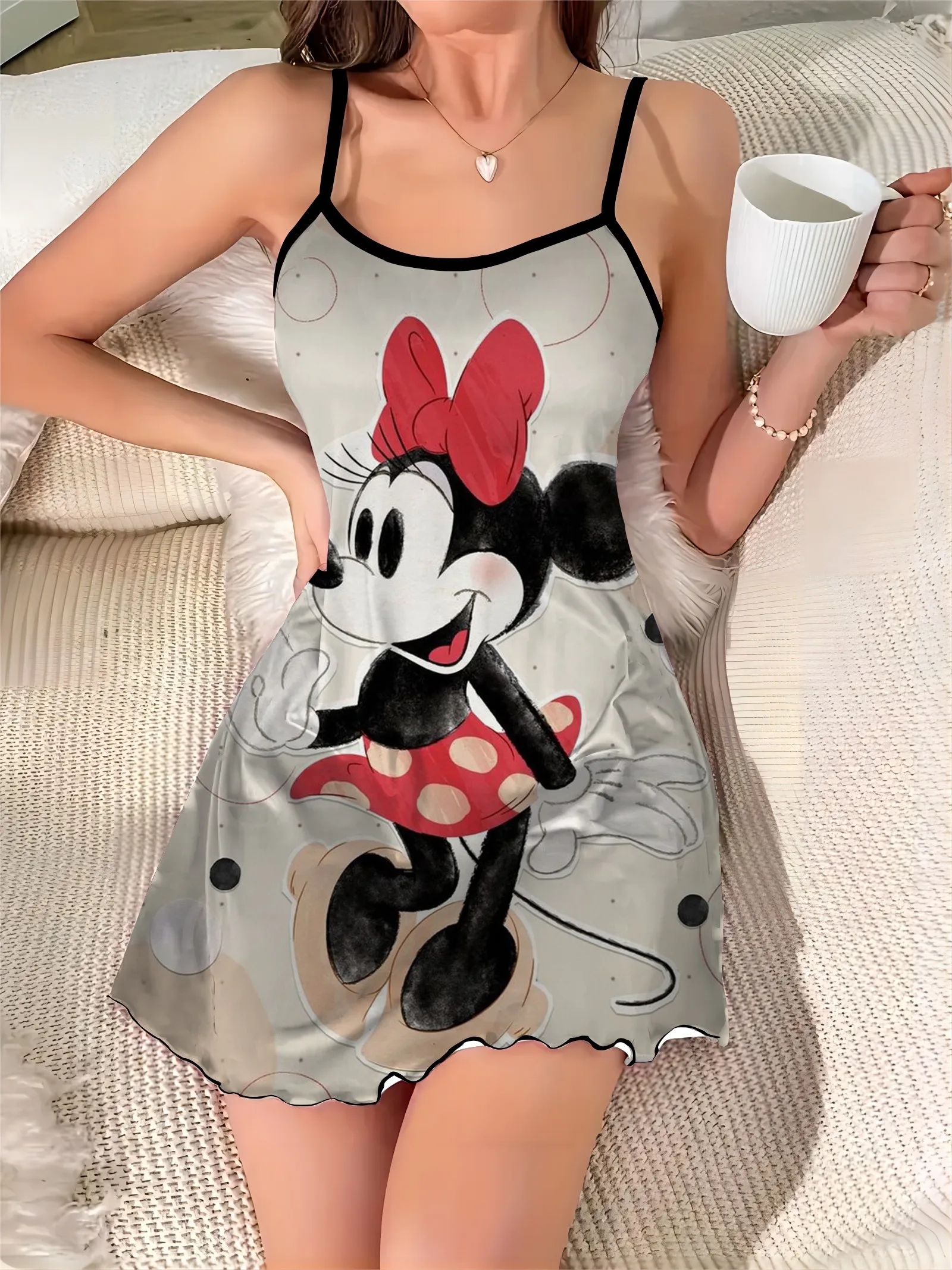 Home Dress Lettuce Trim Crew Neck Fashion Summer Dresses 2024 Disney Pajama Skirt Minnie Mouse Elegant Women Chic Mini Sexy Trim
Home Dress Lettuce Trim Crew Neck Fashion Summer Dresses 2024 Disney Pajama Skirt Minnie Mouse Elegant Women Chic Mini Sexy Trim