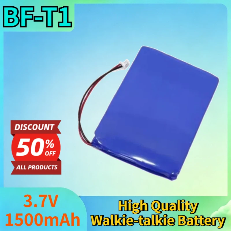 Newest BF-T1 3.7V 1500mAh Lithium-ion Rechargerable Battery for Baofeng Mini T2 T10 T99 High Quality Walkie-talkie Battery Pack
Newest BF-T1 3.7V 1500mAh Lithium-ion Rechargerable Battery for Baofeng Mini T2 T10 T99 High Quality Walkie-talkie Battery Pack