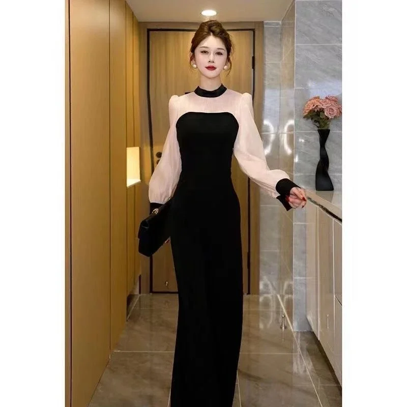 2025 Spring and Autumn New Slim Long Sleeve Fashionable Versatile Contrast Color Splicing Jumpsuit
2025 Spring and Autumn New Slim Long Sleeve Fashionable Versatile Contrast Color Splicing Jumpsuit