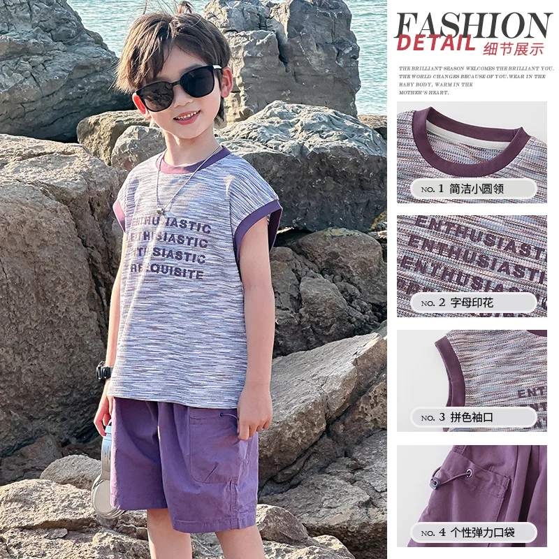 Kids Clothes Set Teen Boys 2 Pieces Set Vest And Shorts Baby Boys Short Top And Pants Suit Toddler Summer Outfits Size 2-11Y
Kids Clothes Set Teen Boys 2 Pieces Set Vest And Shorts Baby Boys Short Top And Pants Suit Toddler Summer Outfits Size 2-11Y