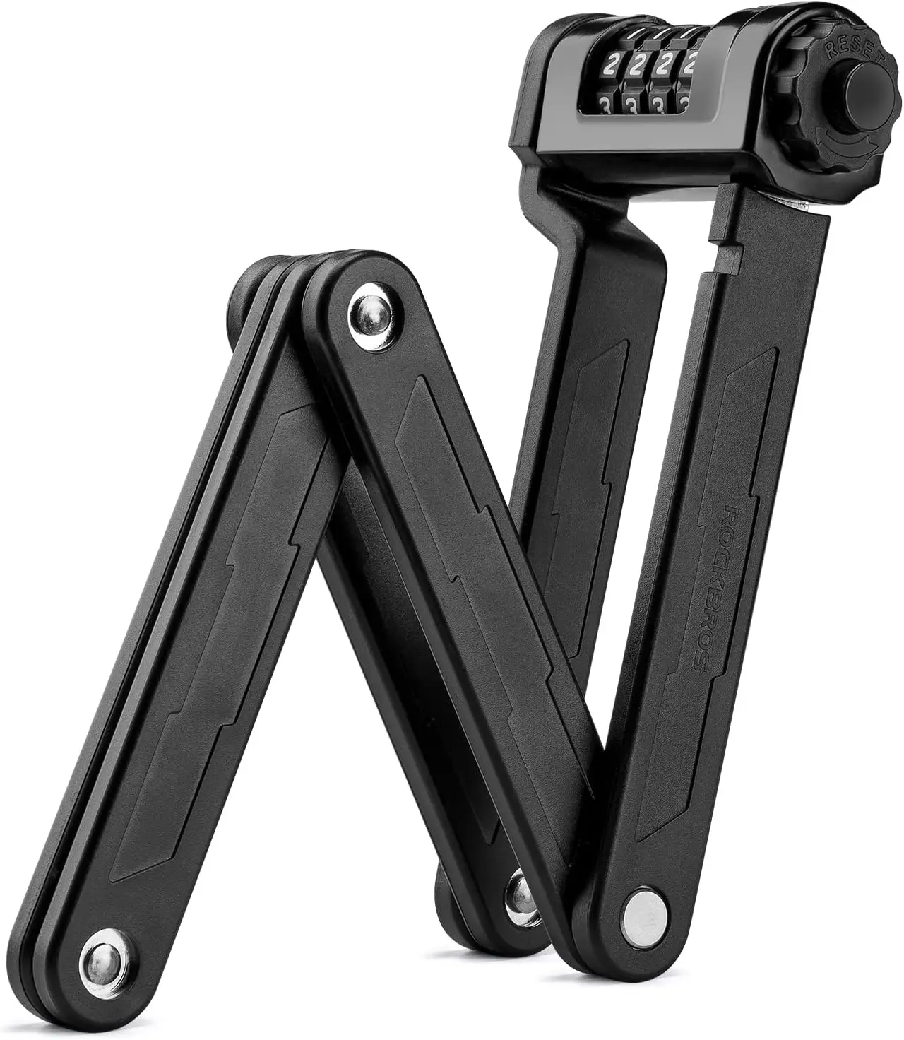 Foldable Bike Lock with Mount - 4-Digit Security Lock for Bikes
Foldable Bike Lock with Mount - 4-Digit Security Lock for Bikes