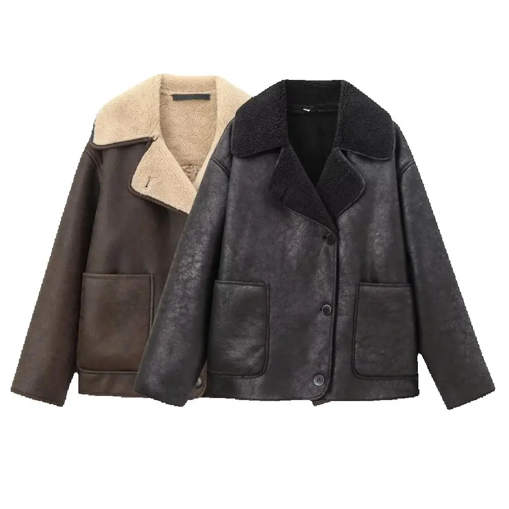 Женское новое теплое пальто с свободным воротником и длинными рукавами и карманами на пуговицах, осень/зима
Женское новое теплое пальто с свободным воротником и длинными рукавами и карманами на пуговицах, осень/зима