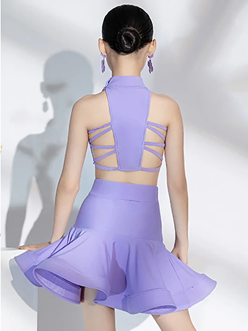 Kids Girls Latin Dance Competition Mesh Sleeveless Backless Performance Dress Adult Bodysuit Skirts Professional Costumes
Kids Girls Latin Dance Competition Mesh Sleeveless Backless Performance Dress Adult Bodysuit Skirts Professional Costumes