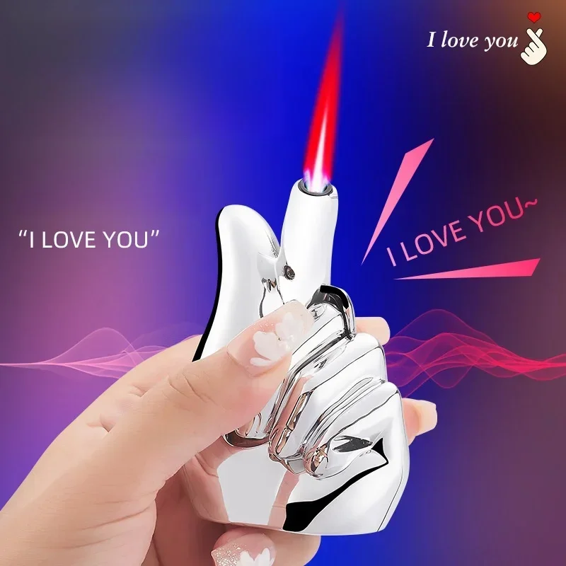 New Heart Shaped Jet Butane Gas Lighter Outdoor Windproof Portable Turbo Torch Unusual Lighter for Gift Cigarette Accessories
New Heart Shaped Jet Butane Gas Lighter Outdoor Windproof Portable Turbo Torch Unusual Lighter for Gift Cigarette Accessories