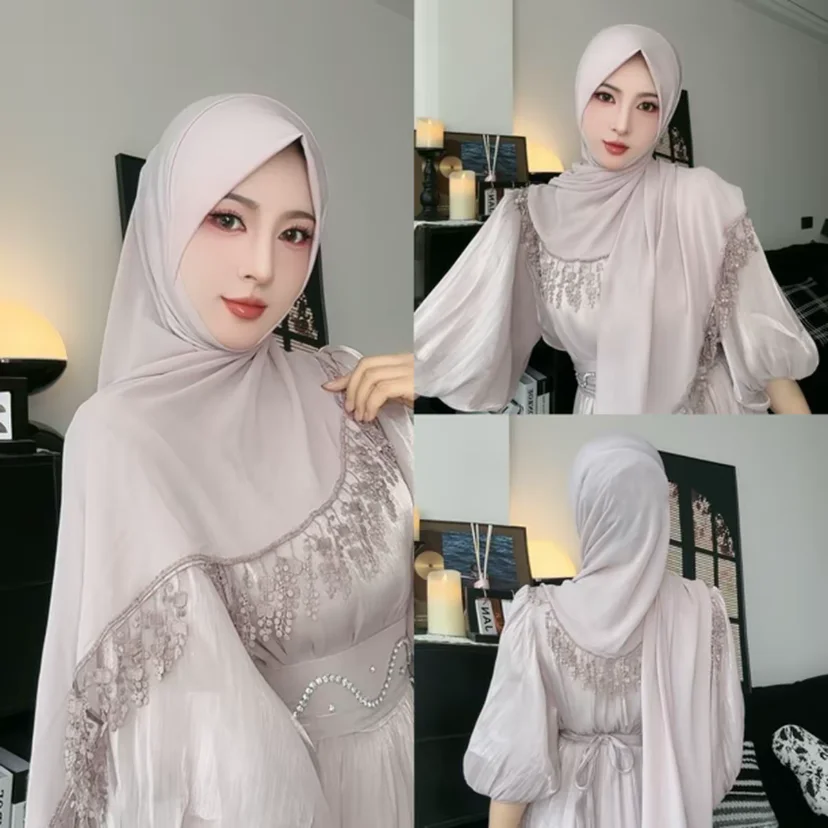 Wedding Shower Muslim Women Tassels Wrap Hijab Shayla Scarf
Wedding Shower Muslim Women Tassels Wrap Hijab Shayla Scarf