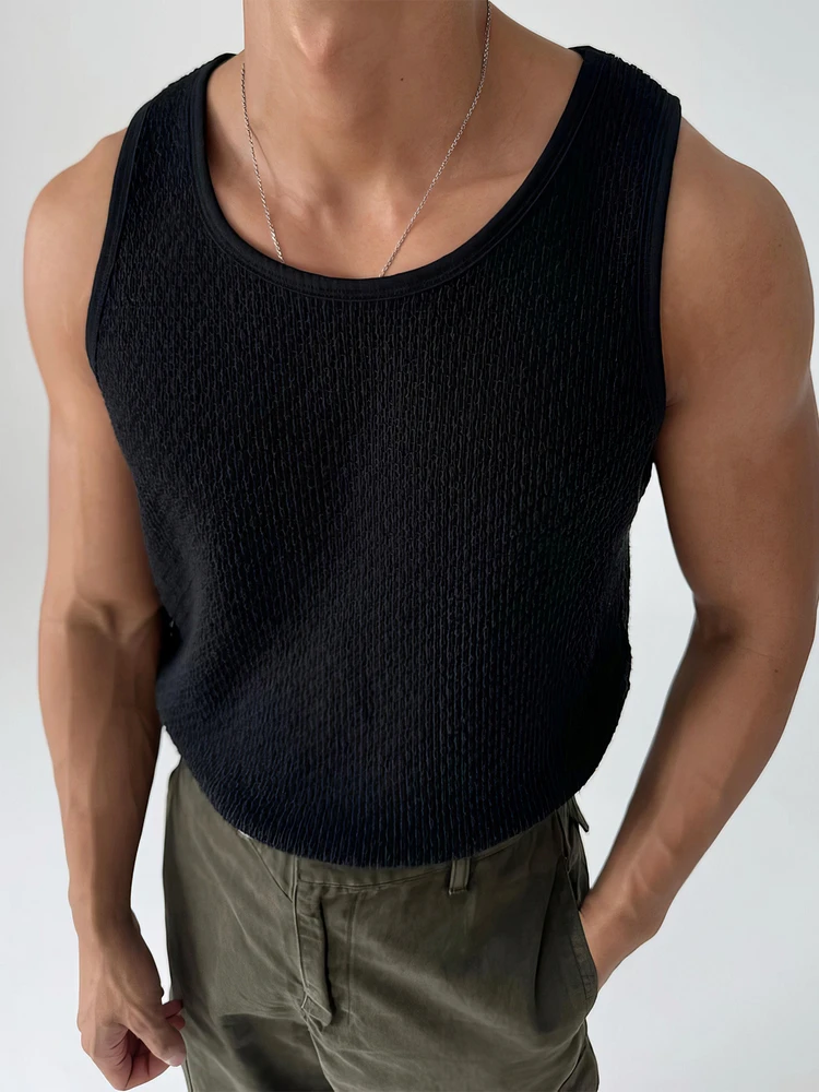 Black American Style Sports Vest Men Summer Korean Version Texture Sleeveless T-shirt Fitness Running Training Loose Shoulder
Black American Style Sports Vest Men Summer Korean Version Texture Sleeveless T-shirt Fitness Running Training Loose Shoulder