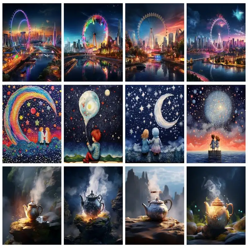 RUOPOTY Diamond Painting Night City Cross Stitch Embroidery Landscape Rhinestone Sale Mosaic Art Kits Home Decoration
RUOPOTY Diamond Painting Night City Cross Stitch Embroidery Landscape Rhinestone Sale Mosaic Art Kits Home Decoration
