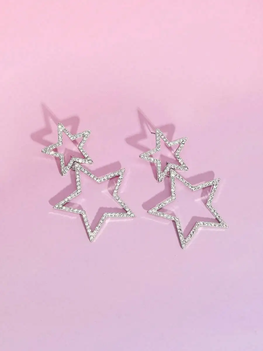 Star Shape Rhinestone Drop Earrings For Women Trendy Party Fashion Jewelry
Star Shape Rhinestone Drop Earrings For Women Trendy Party Fashion Jewelry