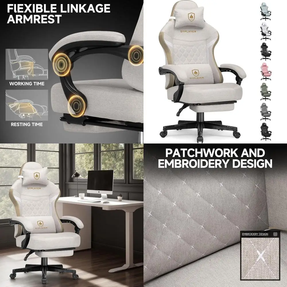 Эргономичное игровое и офисное кресло с высокой спинкой, пружинной подушкой и регулируемыми подлокотниками с механизмом наклона
Эргономичное игровое и офисное кресло с высокой спинкой, пружинной подушкой и регулируемыми подлокотниками с механизмом наклона