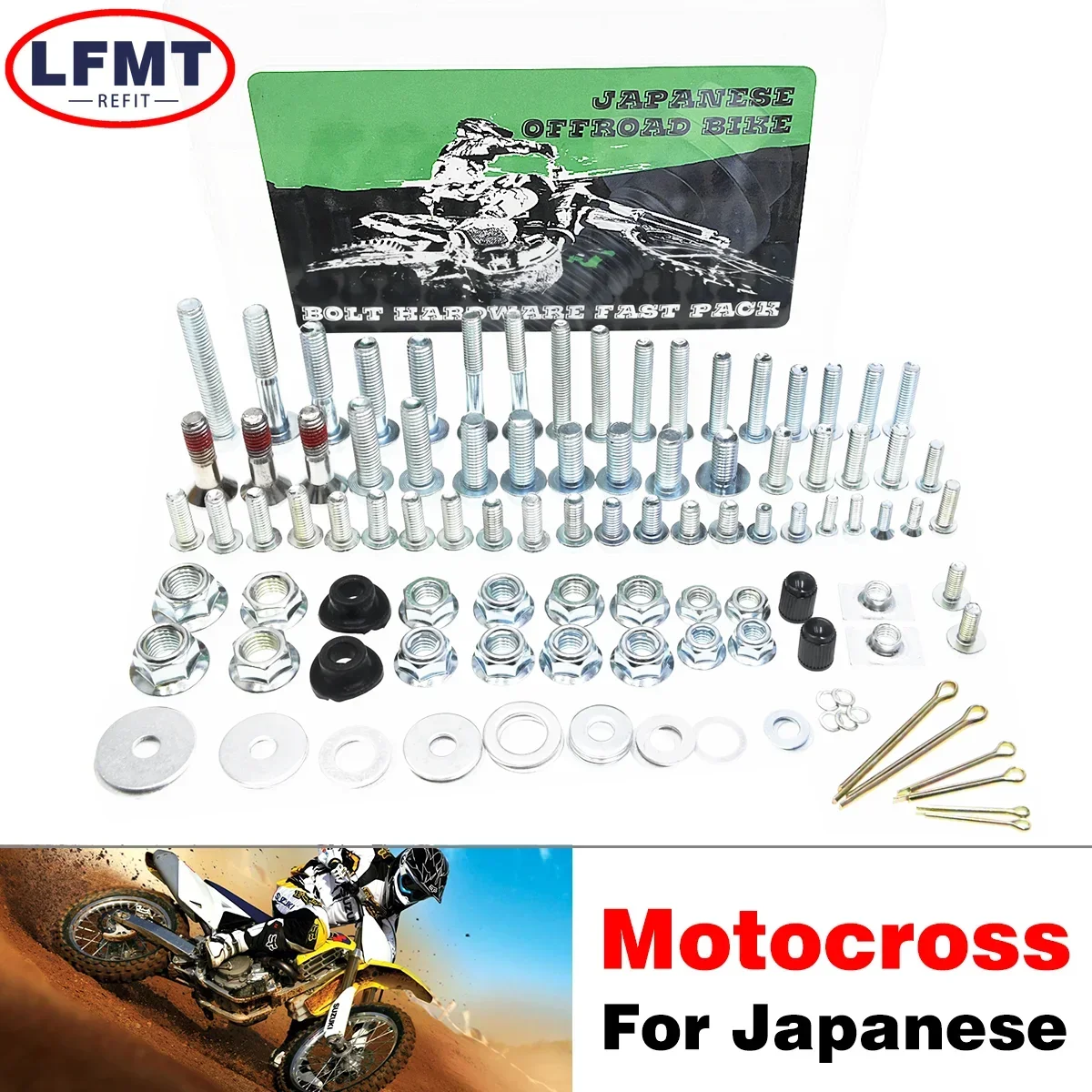 Hardware Bolt Full screw Plastics Fastener Kit For SUZUKI RM RMZ KTM EXC SXF FC FE TC TX HONDA CRF YAMAHA YZ WR KAWASAKI KX KLX
Hardware Bolt Full screw Plastics Fastener Kit For SUZUKI RM RMZ KTM EXC SXF FC FE TC TX HONDA CRF YAMAHA YZ WR KAWASAKI KX KLX