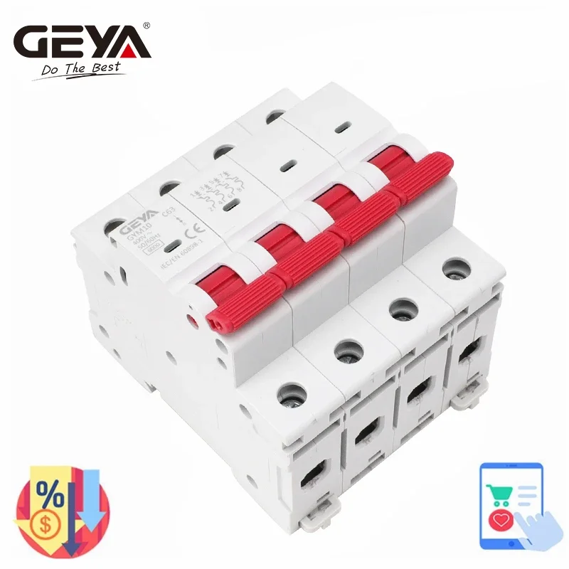 GEYA GYM10 4P 6KA AC MCB Din-рейка 220 В 400 В Мини-выключатель 6A-63A Прямой заводской производитель CE CB утвердил
GEYA GYM10 4P 6KA AC MCB Din-рейка 220 В 400 В Мини-выключатель 6A-63A Прямой заводской производитель CE CB утвердил