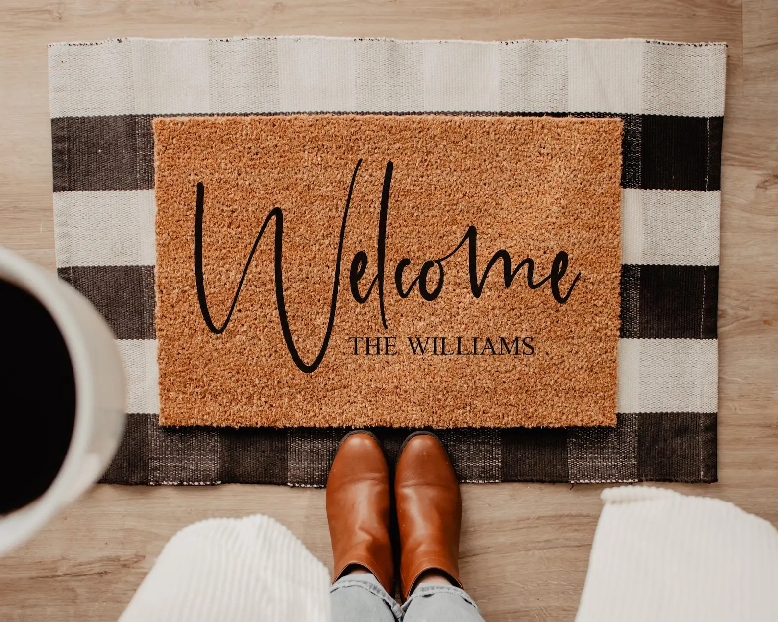 Personalized Welcome to Gigi Papa's House Doormat Custom Coir Entryway Mat Custom Text Name Words Home Decor Outdoor Indoor Rug
Personalized Welcome to Gigi Papa's House Doormat Custom Coir Entryway Mat Custom Text Name Words Home Decor Outdoor Indoor Rug