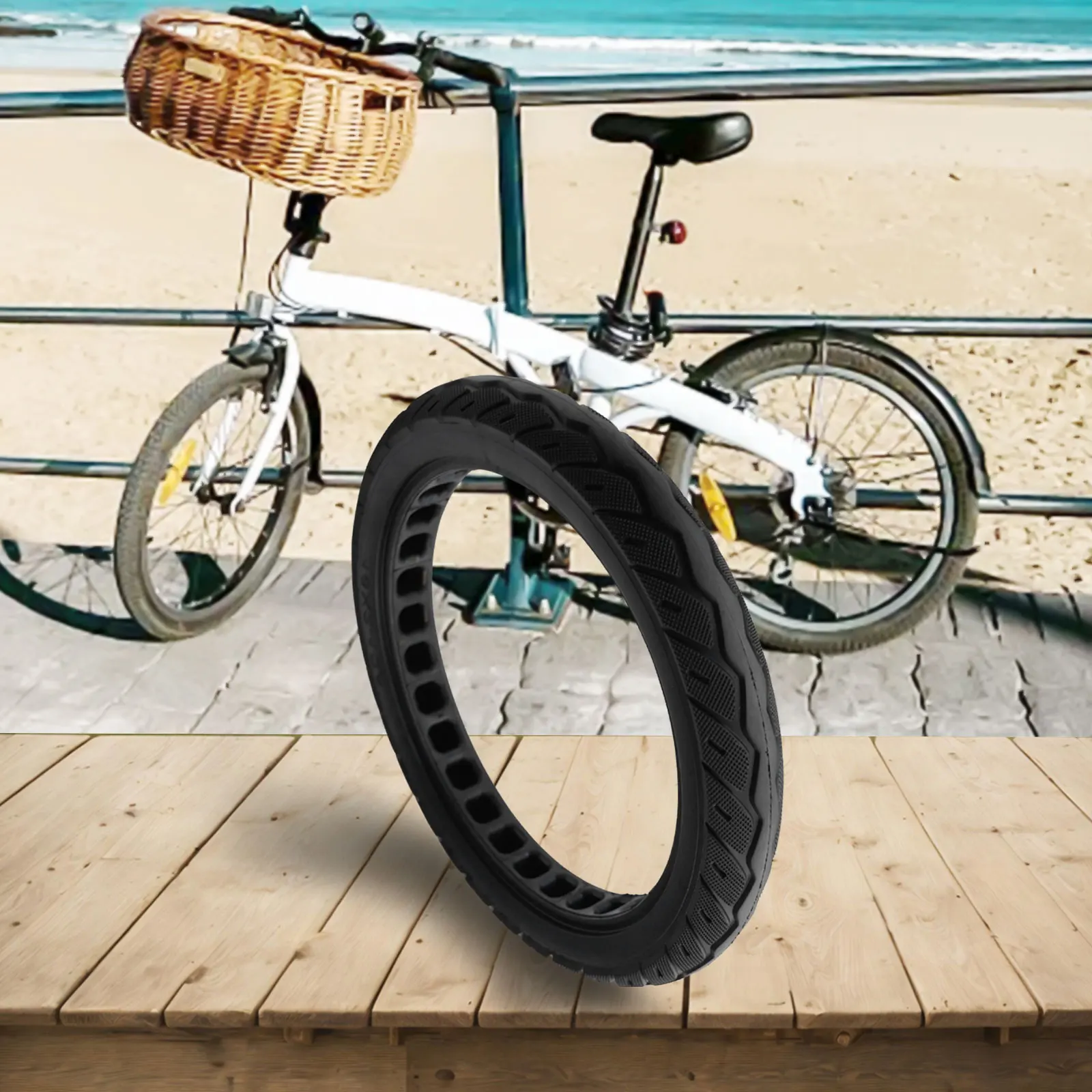16x2.125 Electric Bike Tire 16x2.125 Tire High Quality Material Maintenance-free Tire Non-pneumatic Tire Rubber Material
16x2.125 Electric Bike Tire 16x2.125 Tire High Quality Material Maintenance-free Tire Non-pneumatic Tire Rubber Material
