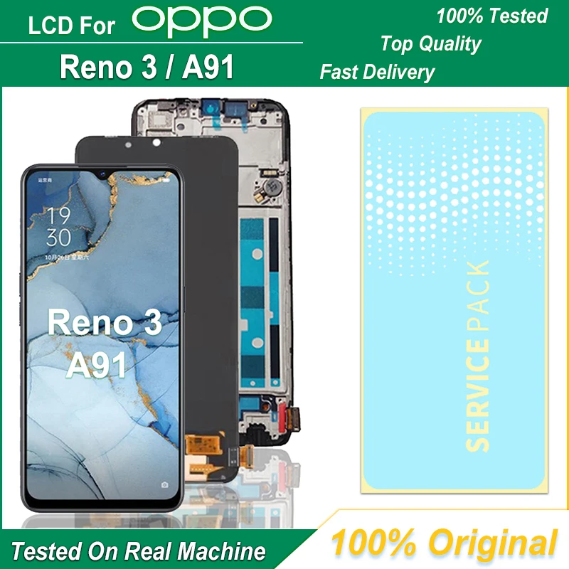 Оригинальный ЖК-дисплей Super AMOLED 6,4 дюйма для OPPO Reno 3, ЖК-дисплей для замены ЖК-дисплея OPPO A91
Оригинальный ЖК-дисплей Super AMOLED 6,4 дюйма для OPPO Reno 3, ЖК-дисплей для замены ЖК-дисплея OPPO A91