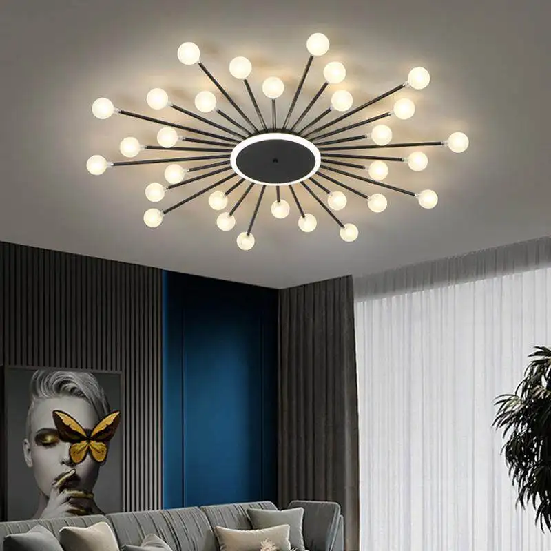 Nordic Iron Art Mung Bean Ceiling Light Modern Minimalist LED Chandelier Villa Living Room Decor
Nordic Iron Art Mung Bean Ceiling Light Modern Minimalist LED Chandelier Villa Living Room Decor