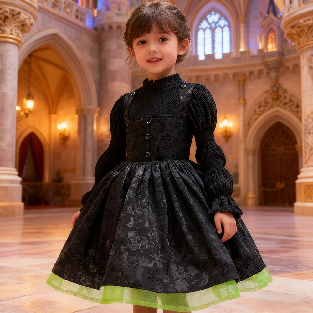 Elegant Long Sleeve Girls Formal Dress Witch Elphaba Cosplay Costumes Children's Dresses Girl Princess Dress Carnival Outfits
Elegant Long Sleeve Girls Formal Dress Witch Elphaba Cosplay Costumes Children's Dresses Girl Princess Dress Carnival Outfits