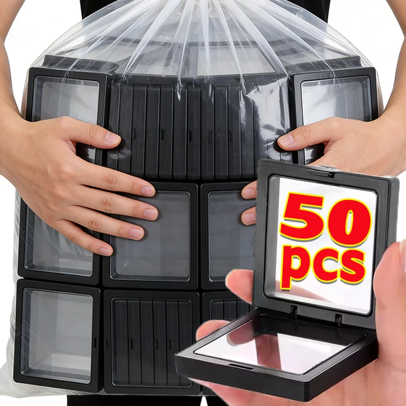 50pcs Transparent Jewelry 3D Suspended Storage Box for Bracelet Necklace Portable Coin Collectibles Storage Display Box
50pcs Transparent Jewelry 3D Suspended Storage Box for Bracelet Necklace Portable Coin Collectibles Storage Display Box