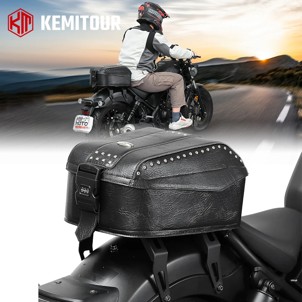Motorcycle Tail Bags PU Leather 25L Universal Motorcycle Travel Back Seat Bag with Secure Locking Bracket Luggage Storage Bag
Motorcycle Tail Bags PU Leather 25L Universal Motorcycle Travel Back Seat Bag with Secure Locking Bracket Luggage Storage Bag