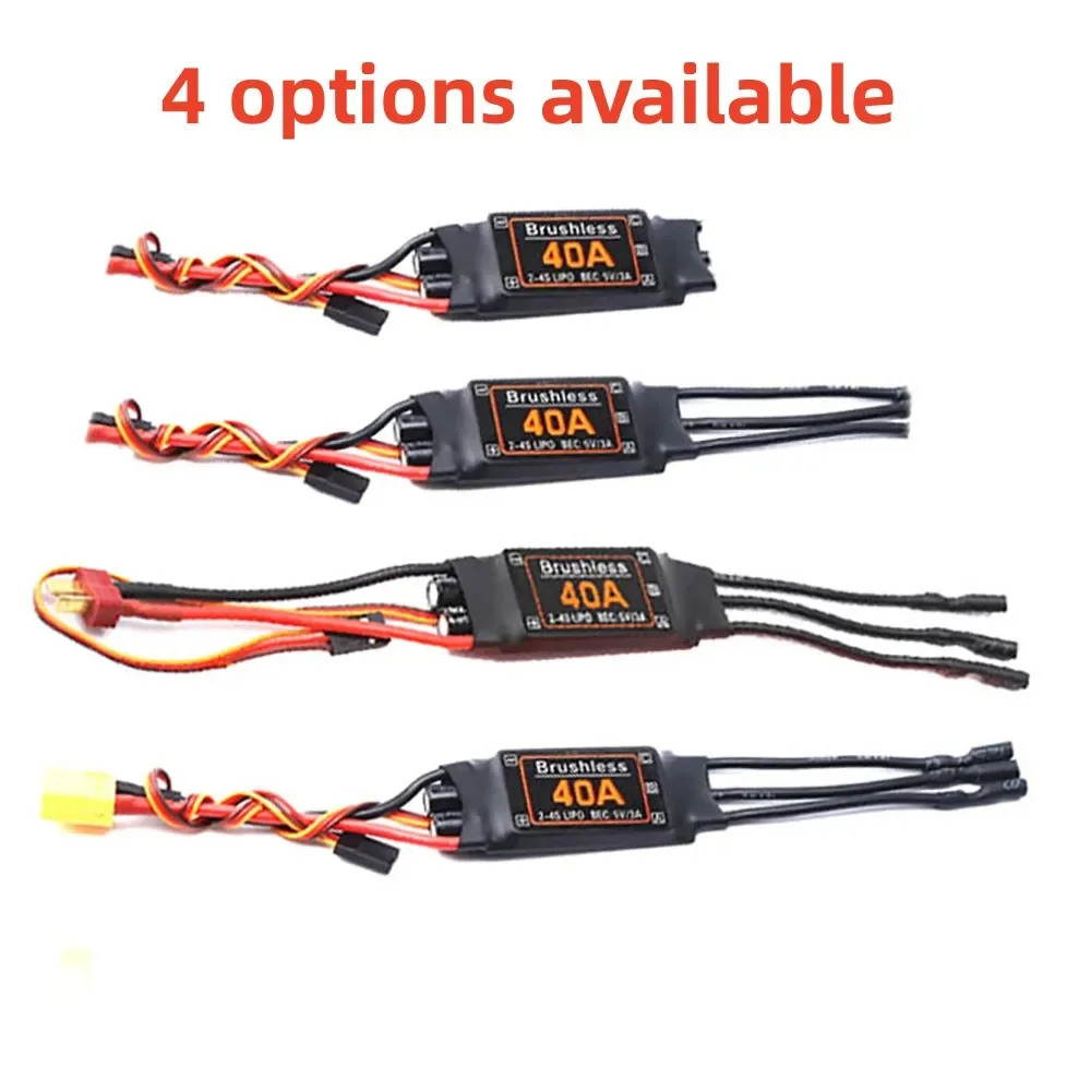 40A Brushless ESC Speed Controller BEC 5V / 3A Long & Short & with T plug & with XT60 plug For Drone Airplanes Motor RC Toy FPV
40A Brushless ESC Speed Controller BEC 5V / 3A Long & Short & with T plug & with XT60 plug For Drone Airplanes Motor RC Toy FPV