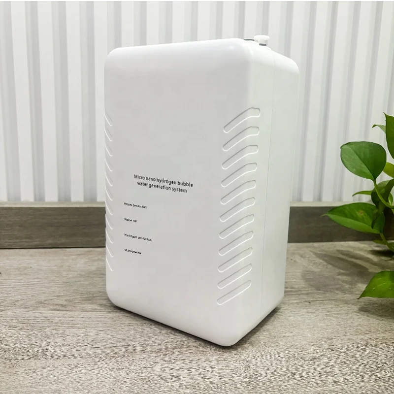 Desktop Nano Hydrogen Bubble Water Generator Machine 50m/min Hydrogen Flow Rate H2 Water Bubble Machine for RV Plastic Housing
Desktop Nano Hydrogen Bubble Water Generator Machine 50m/min Hydrogen Flow Rate H2 Water Bubble Machine for RV Plastic Housing