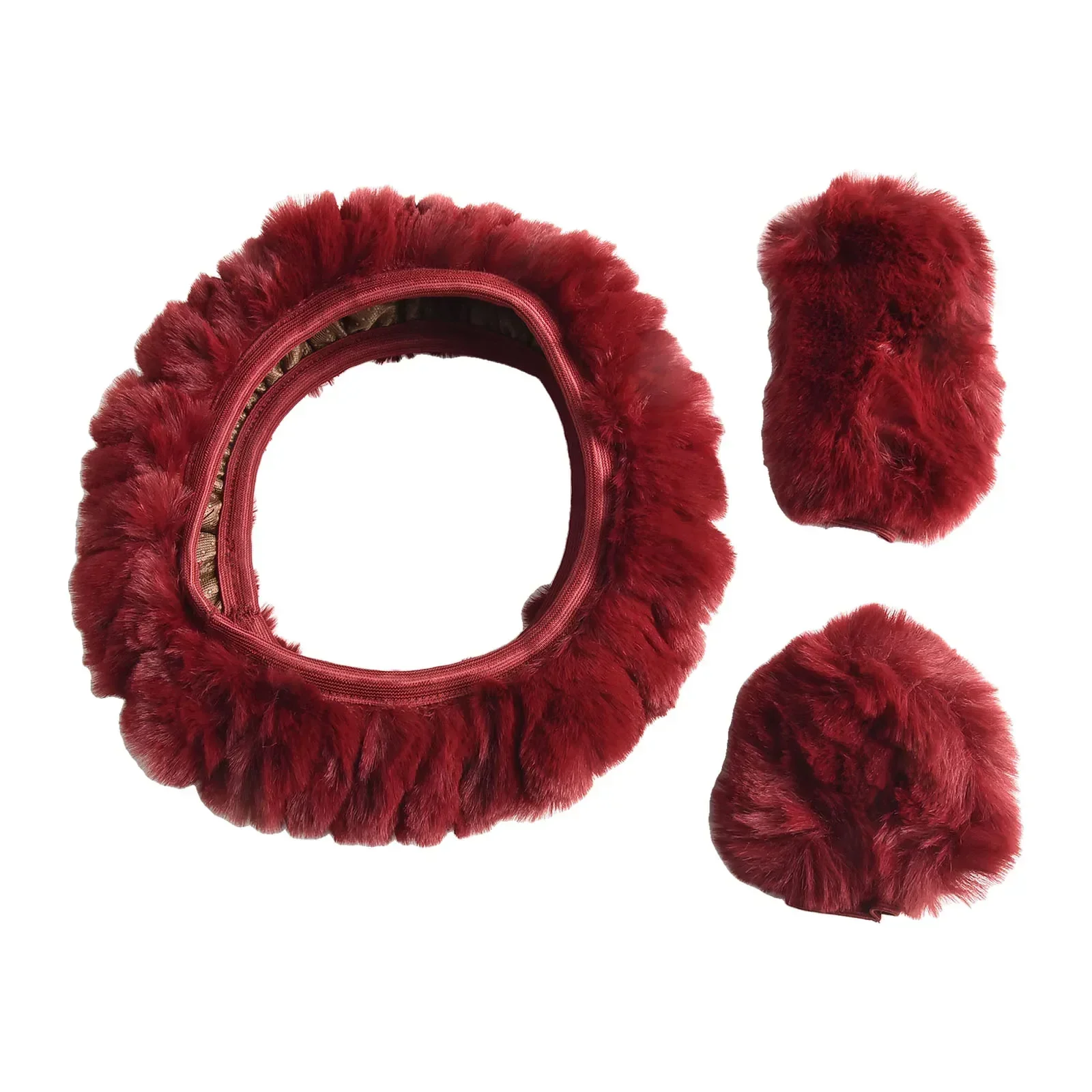Car Steering Wheel Cover Gearshift Handbrake Cover Protector Decoration Winter Warm Super Thick Plush Collar Steering Covers
Car Steering Wheel Cover Gearshift Handbrake Cover Protector Decoration Winter Warm Super Thick Plush Collar Steering Covers