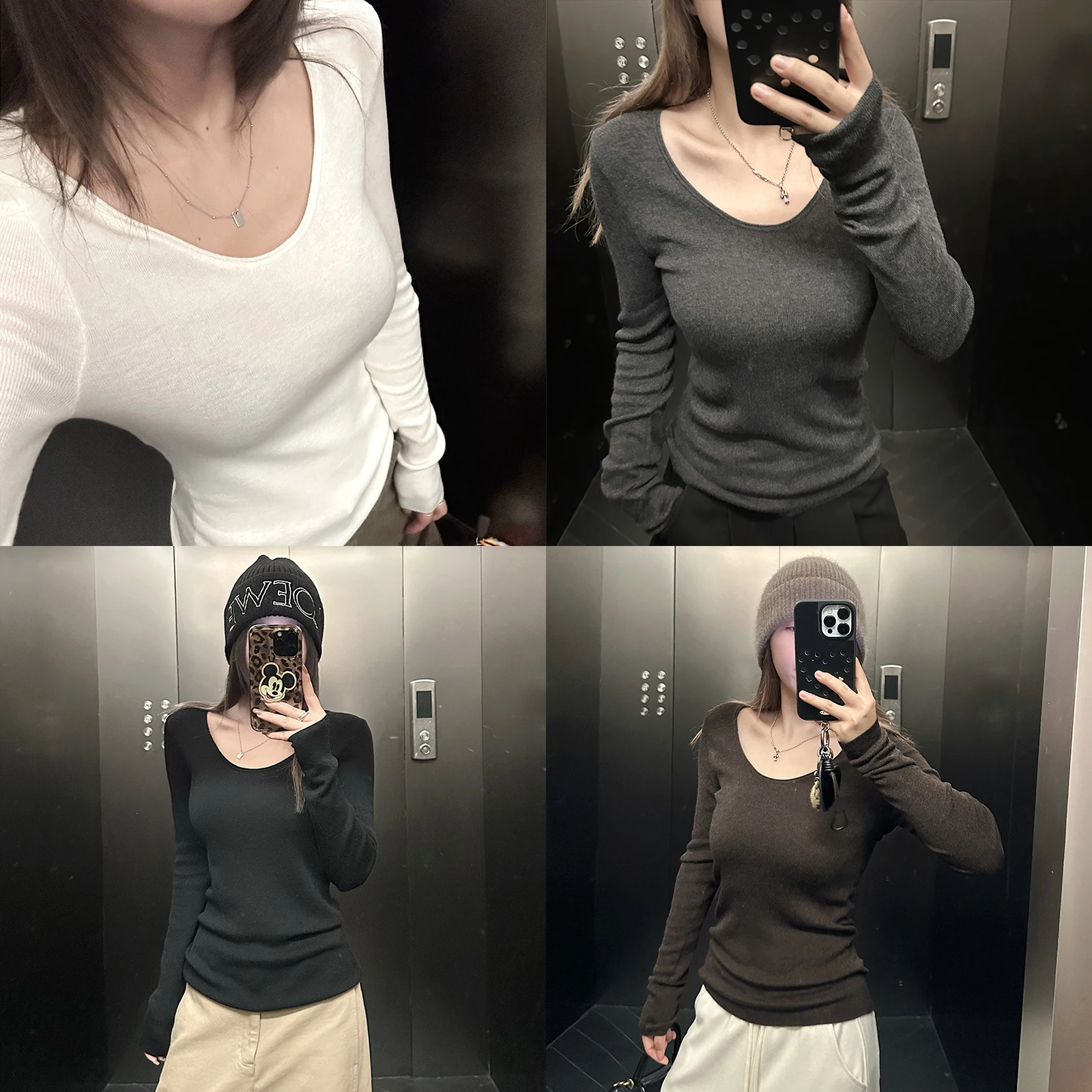 Женская трикотажная футболка Zeng Yueban из смесовой шерсти Long Sve V-Ne с манжетами и ботом, повседневный облегающий зимний топ
Женская трикотажная футболка Zeng Yueban из смесовой шерсти Long Sve V-Ne с манжетами и ботом, повседневный облегающий зимний топ