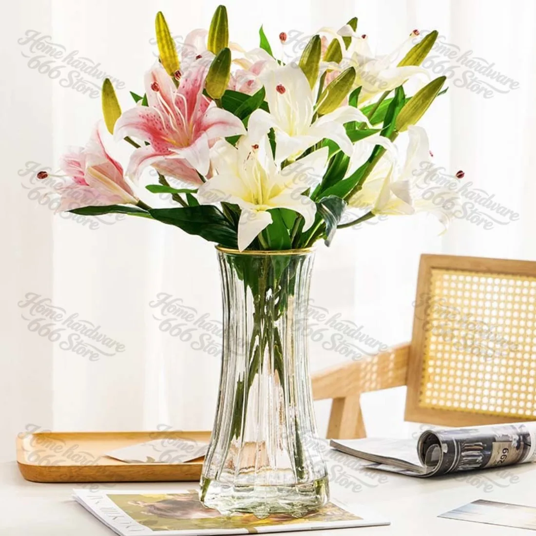 Gold Transparent Glass Vase, Living Room Flower Decoration, Creative Water Vase Light, Luxury
Gold Transparent Glass Vase, Living Room Flower Decoration, Creative Water Vase Light, Luxury