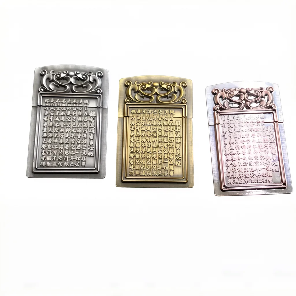 DIY Metal Badge Sticker Decoration Parts Accessories The Heart Sutra For ZP Zorro Lighters
DIY Metal Badge Sticker Decoration Parts Accessories The Heart Sutra For ZP Zorro Lighters