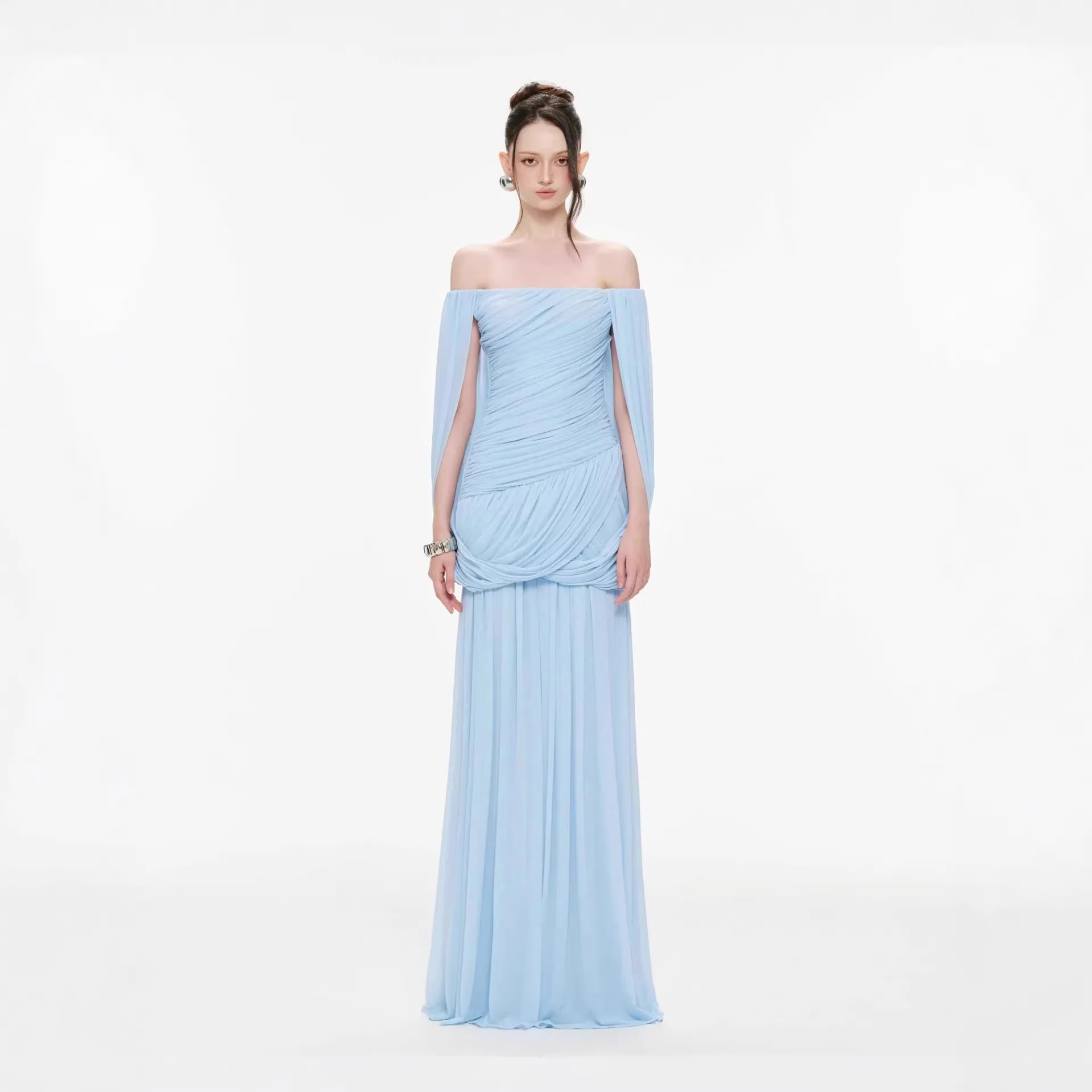 Solid Crossed Elegant Long Dress Off-the-shoulde Sleeveless High Waist Maxi Dress Birthday Party Skinny Vacation Fashion Evening
Solid Crossed Elegant Long Dress Off-the-shoulde Sleeveless High Waist Maxi Dress Birthday Party Skinny Vacation Fashion Evening