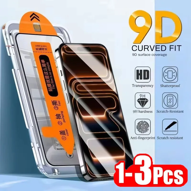 1-3PCS Dust Free Easy Installation HD Screen Protector For iPhone 14 17 11 13 16 12 15 Pro Max Air XR XS Max Tempered Glass Film
1-3PCS Dust Free Easy Installation HD Screen Protector For iPhone 14 17 11 13 16 12 15 Pro Max Air XR XS Max Tempered Glass Film