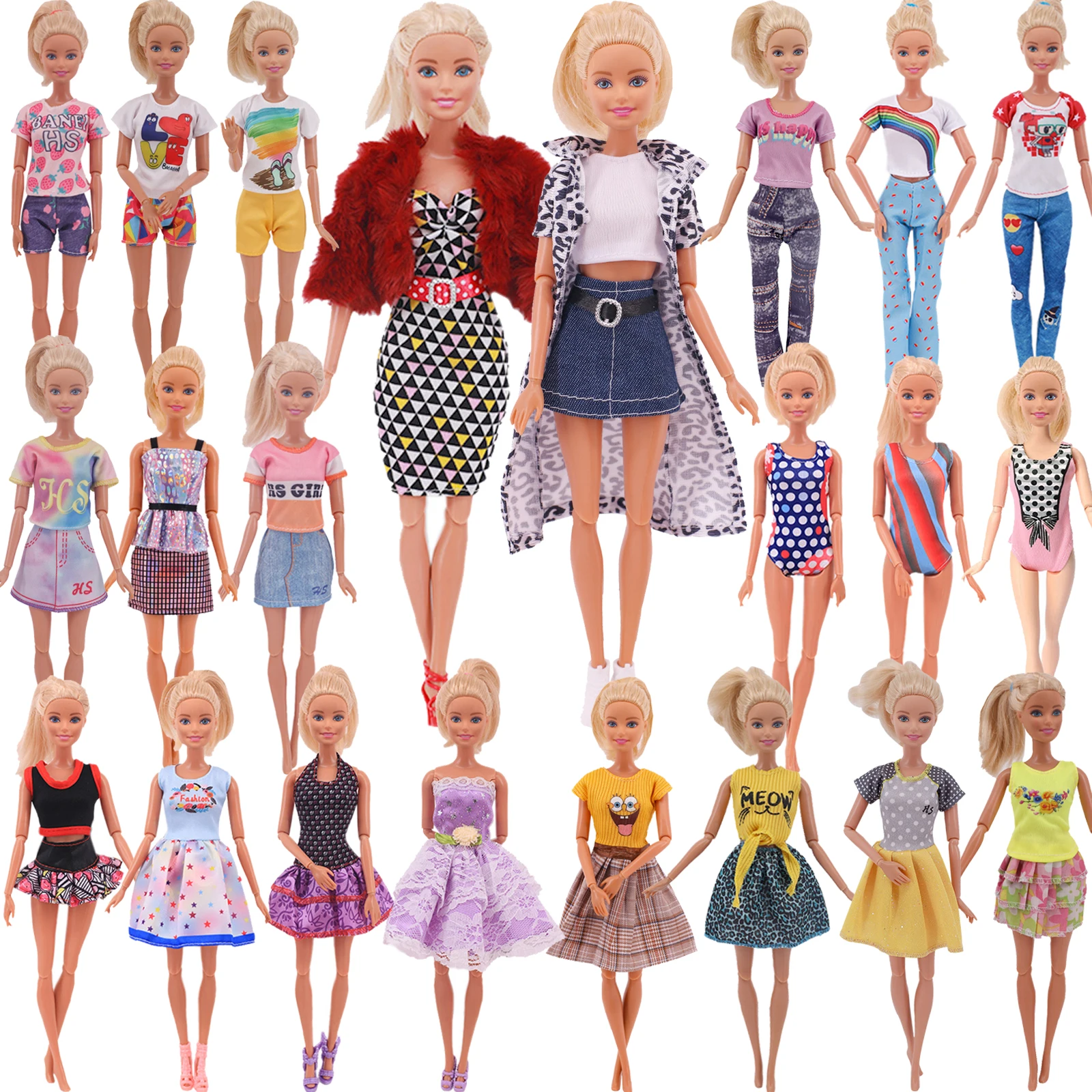 2022New 3Pcs/Set Barbies Clothes Fashion outfit Print Dress Shirt Denim Grid Skirt Daily Casual Accessories Barbies Doll Clothes
2022New 3Pcs/Set Barbies Clothes Fashion outfit Print Dress Shirt Denim Grid Skirt Daily Casual Accessories Barbies Doll Clothes